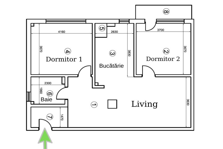 [Exclusiv] Apartament 3 camere 77 mp, în Gruia, cu garaj 19